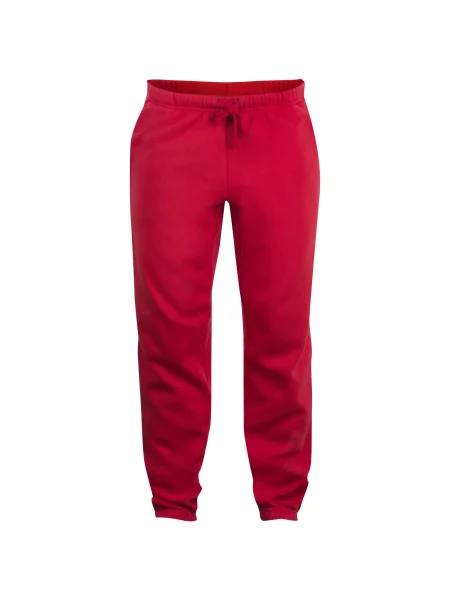 Clique Basic Pants Junior — Spodnie junior z dresu – red czerwone