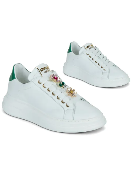 Pantofi Meline alb