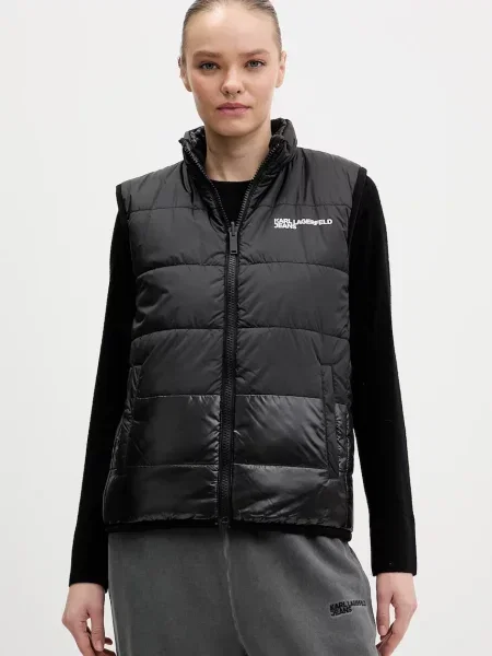 Karl Lagerfeld Jeans vestă cu doua fete negru
