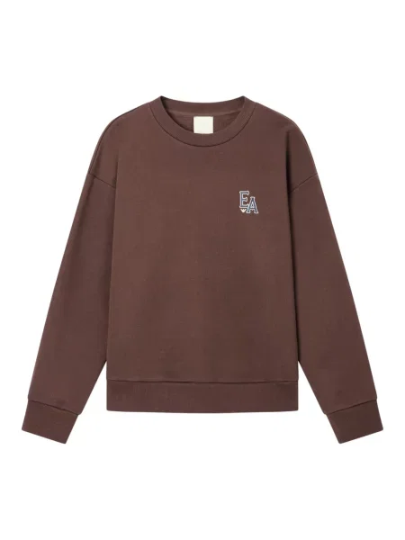 Bluza sportowa Emporio Armani z nadrukiem brązowa