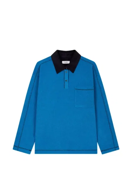 Lung tricou polo Tomboy albastru