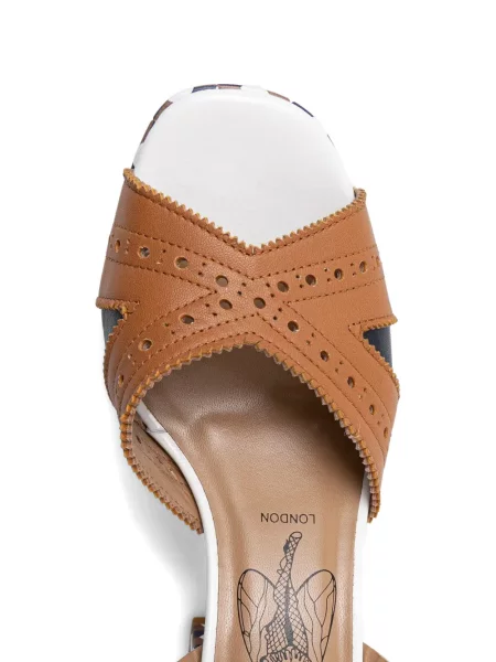 Pantofi cu toc Fly London cu platformă maro