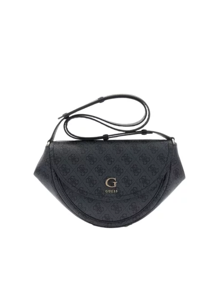 GUESS Geantă de umăr Guess Sac à Rabat Coleen Monogramme Coal Logo II' negru