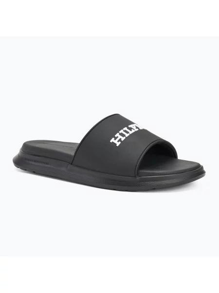 Klapki Tommy Hilfiger Dual Density Pool Slide black czarne
