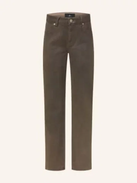 7 For All Mankind Jeansy Straight Calie braun brązowe