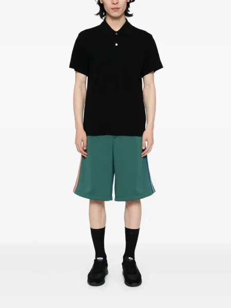 Dryžuotos šortai Comme Des Garçons Homme Deux žalia