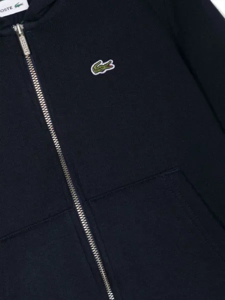 Bluza z kapturem dziecięca Lacoste niebieska
