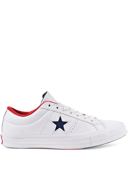 Oxford Converse din țesătură twill alb
