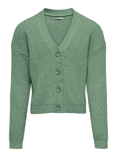 ONLY GIRLS Geacă tricotată pastel verde