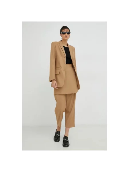 By Malene Birger spódnica mini ołówkowa beżowy