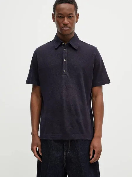 Paul Smith polo din in bleumarin uni