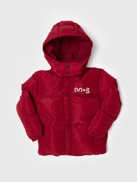 Maru + Bo Funkcionális dzseki WEATHER-RESISTANT JACKET WITH HOOD sötétvörös