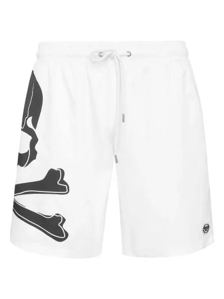 Slip de baie Philipp Plein alb