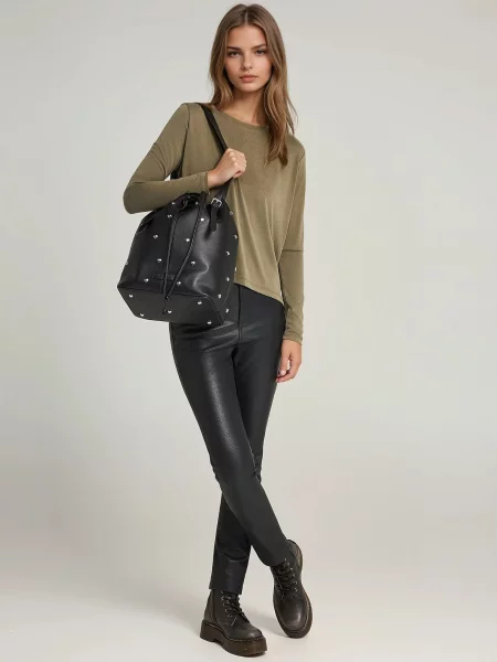 Funky Buddha Tričko olivová