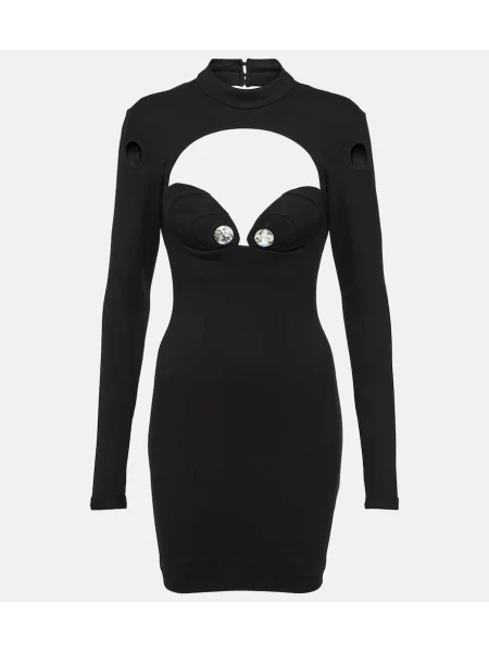 Rochie Area de cristal negru
