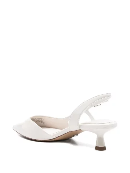 Pantofi cu toc Tamaris slingback alb