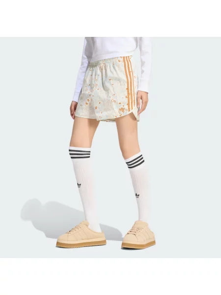 SZORTY ADIDAS ORIGINALS SUMMER GLOW AOP pomarańczowe