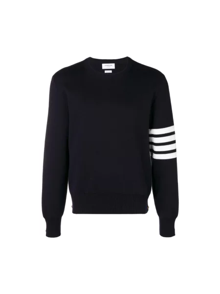 Sweter Thom Browne z krepy niebieski