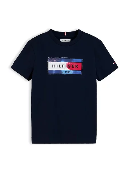 Tommy Hilfiger majica za djecu od pamuka plava