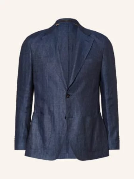 Windsor. Lněné Sako Giro Shaped Fit tmavě modrá