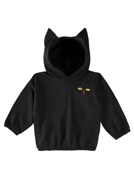Hoodie Mini Rodini μαύρο