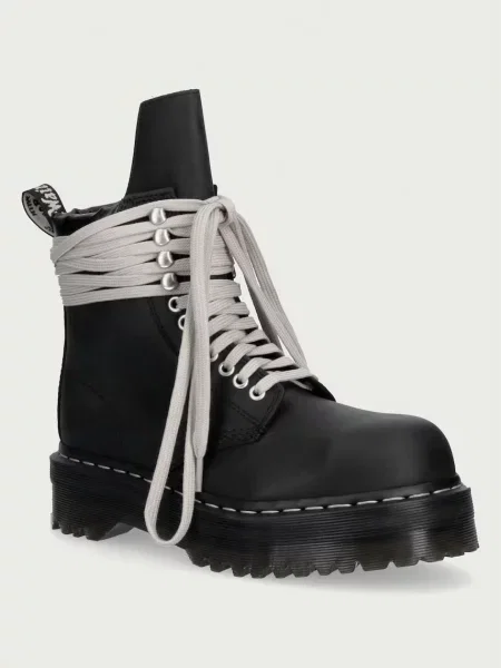 Rick Owens DRKSHDW Rick Owens DRKSHDW x Dr. Martens botine cu platformă pentru femei din nubuck