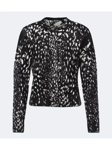 Cardigan Tom Ford de catifea negru