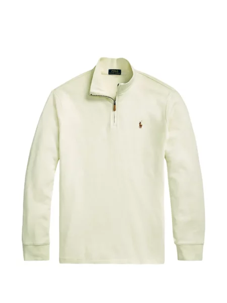 Tricou polo Polo Ralph Lauren cu glugă cu blană cu broderie roșu