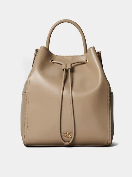 Calvin Klein CK DRAWSTRING BACKPACK Рюкзак Поліестер/поліуретан бежевий