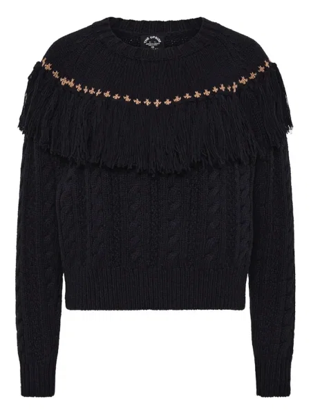 Pulover The Upside cu broderie albastru