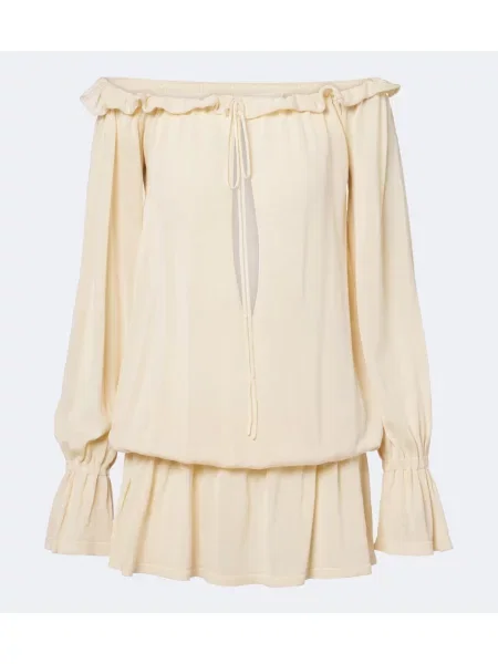 Rochie Aya Muse cu volane bej