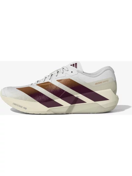 Buty do biegania adidas Adizero Dropset Pro Training beżowy brązowy bordowy biały