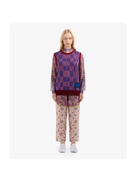 Dzianinowy sweter Pierre Louis Mascia fioletowy