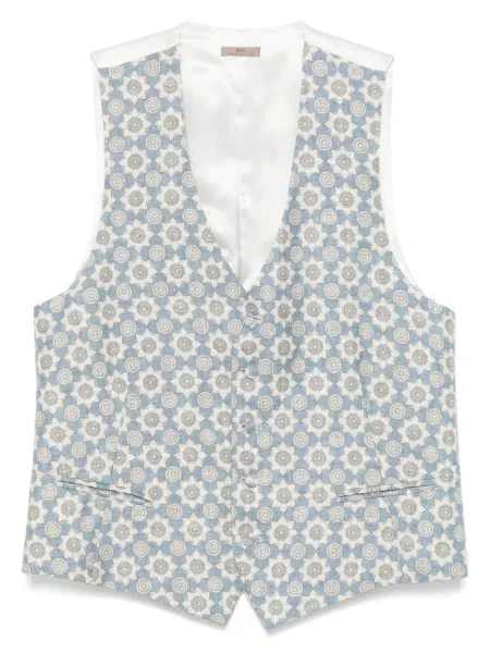 Vestă Lady Anne de mătase albastru