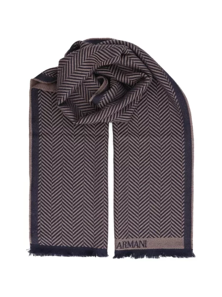 Gyapjú halszálkás sál Giorgio Armani