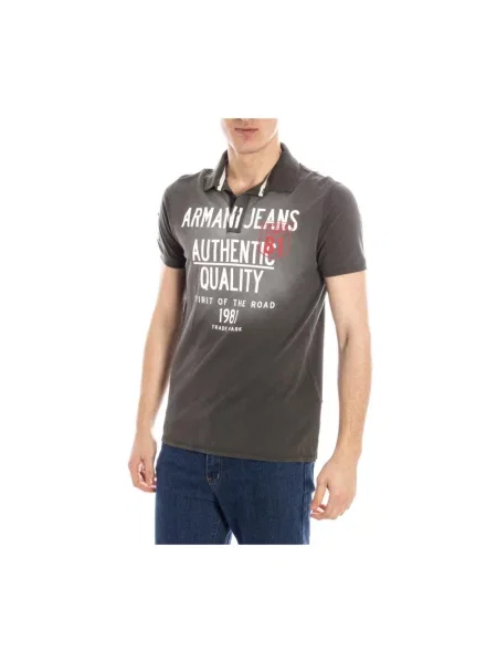 Koszulka polo Armani Jeans zielona