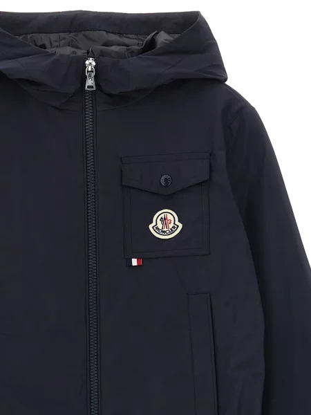 Kurtka dziecięca Moncler Enfant niebieska