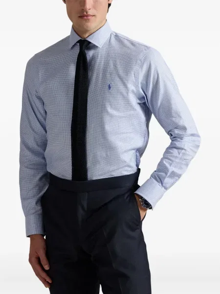 Șapcă Polo Ralph Lauren din fleece cu dungi cu volane albastru