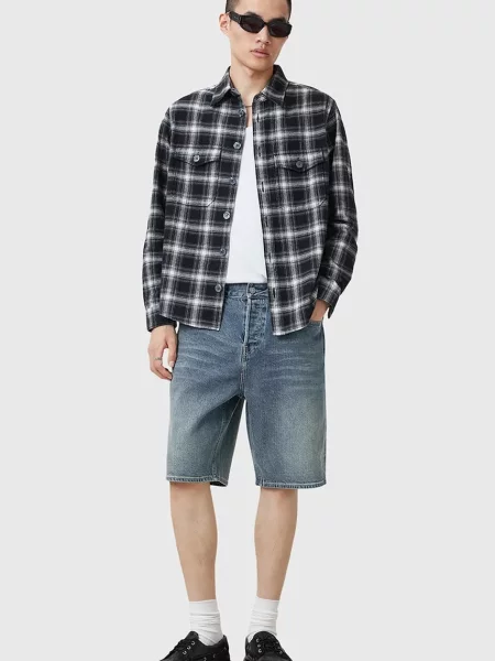 AllSaints pantaloni scurti jeans SWITCH barbati albastru