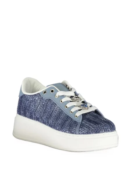 Sneakerși Laura Biagiotti cu platformă albastru
