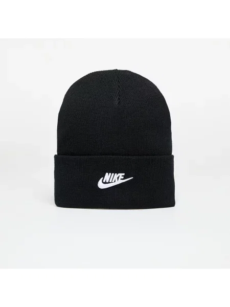 Zimní čepice Nike Peak Futura Beanie black/white bílý