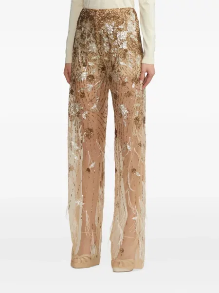 Pantaloni Ralph Lauren Collection cu pene