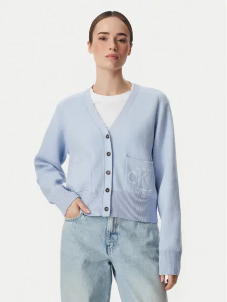 Calvin Klein Jeans Kardigán világoskék