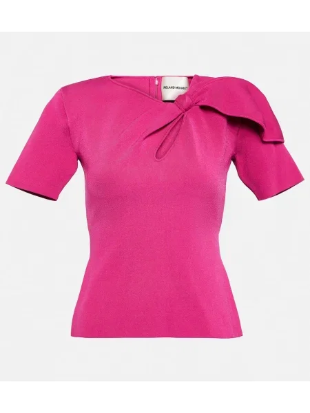 Top Roland Mouret asymetryczny różowy