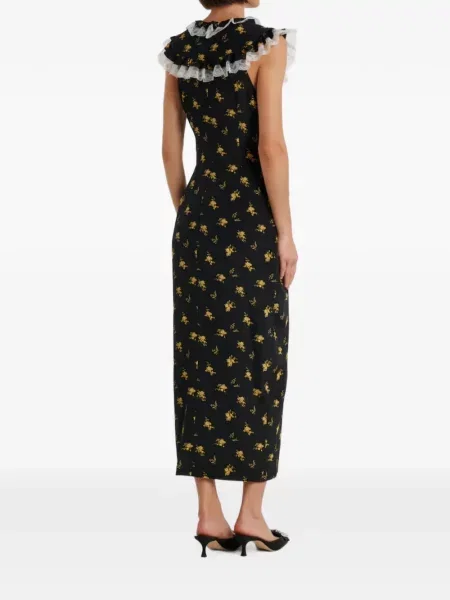 Rochie midi Alessandra Rich cu funde negru