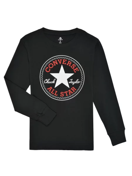 Gyerek póló Converse fekete