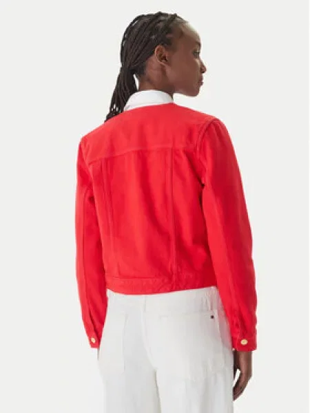 Tommy Hilfiger Džinsinė striukė oranžinė