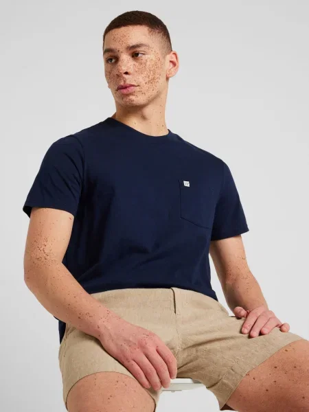 GAP Tricou bleumarin / alb albastru