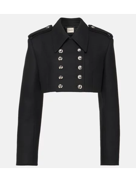 Geacă Khaite de lână negru