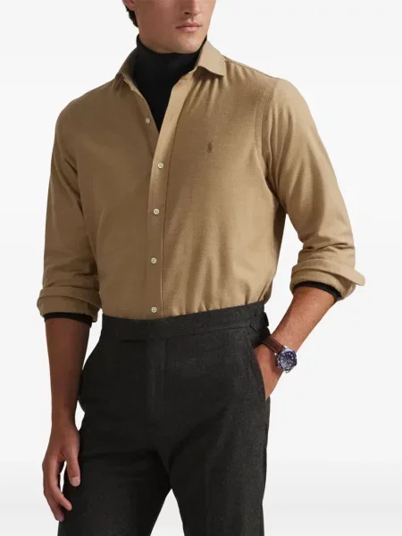 Kratak samt polo majica Polo Ralph Lauren s vezom crna